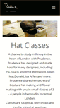 Mobile Screenshot of hatclasses.prudencemillinery.com